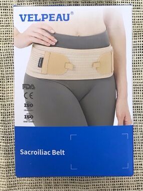 VELPEAU Sacroiliac SI Joint Hip Unisex Belt Brace Pelvic Back Support Size Reg